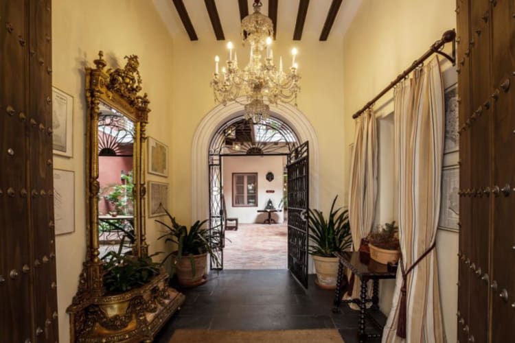 leading to courtyard